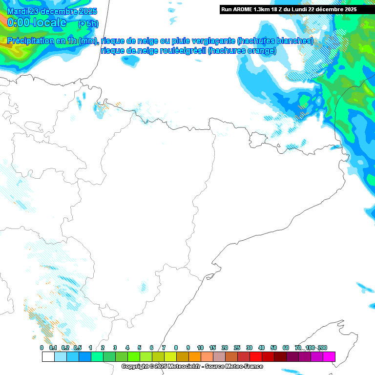 Animación evolución de las precipitaciones previstas en La Rioja