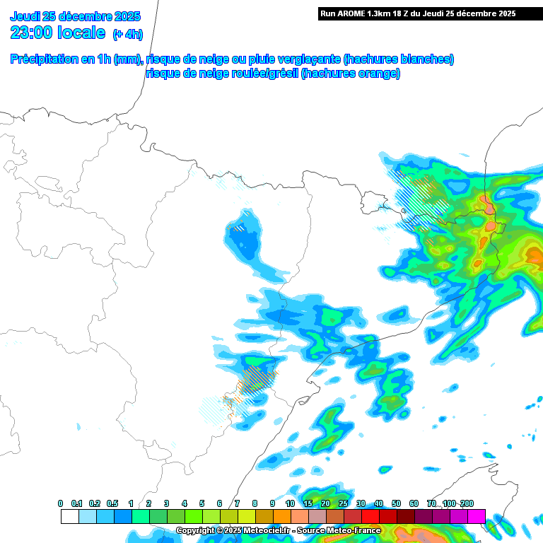 Animación evolución de las precipitaciones previstas en La Rioja