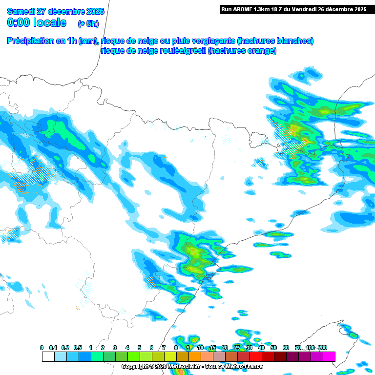 Animación evolución de las precipitaciones previstas en La Rioja