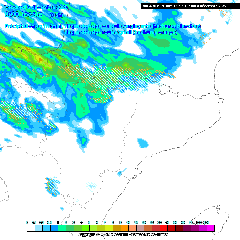 Animación evolución de las precipitaciones previstas en La Rioja