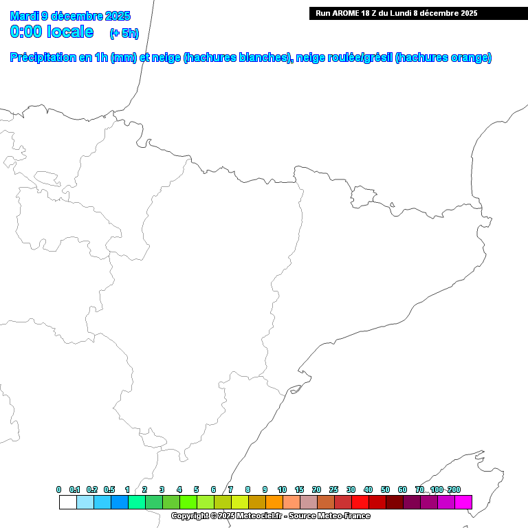Animación evolución de las precipitaciones previstas en La Rioja