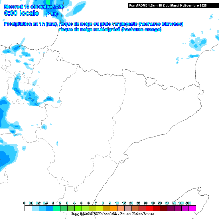 Animación evolución de las precipitaciones previstas en La Rioja