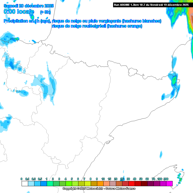 Animación evolución de las precipitaciones previstas en La Rioja