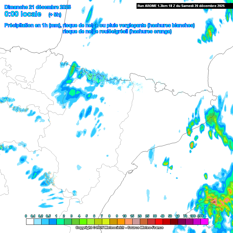 Animación evolución de las precipitaciones previstas en La Rioja