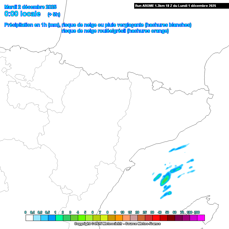 Animación evolución de las precipitaciones previstas en La Rioja