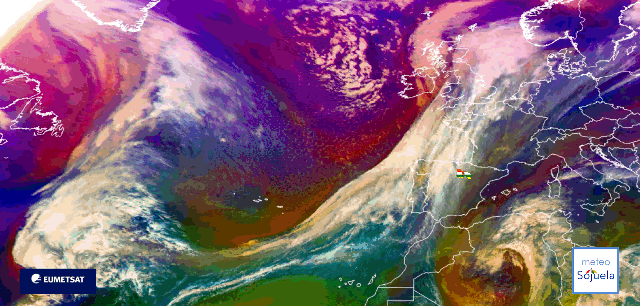Animación imágenes satélite Meteosat