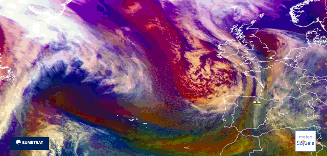 Animación imágenes satélite Meteosat