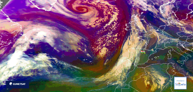 Animación imágenes satélite Meteosat