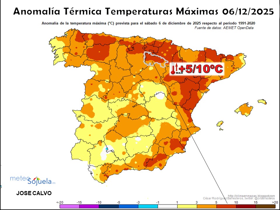 Anomalía Térmica Máximas 06 12