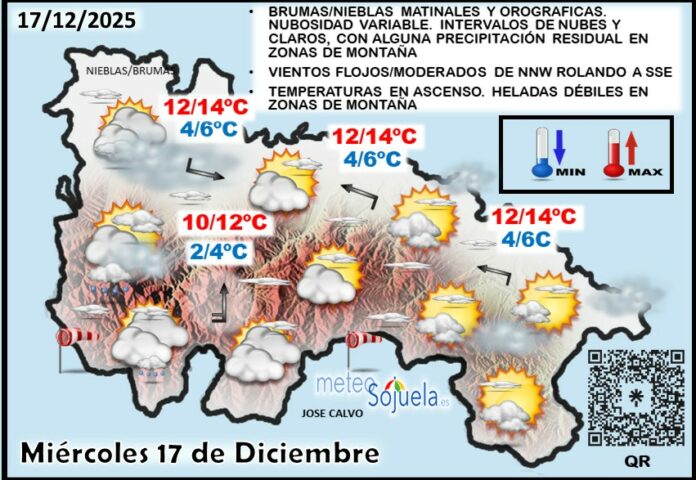 Mapa del tiempo en La Rioja. Meteosojuela Mapa del tiempo en La Rioja. Meteosojuela