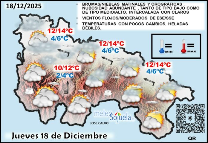 Mapa del tiempo en La Rioja. Meteosojuela Mapa del tiempo en La Rioja. Meteosojuela