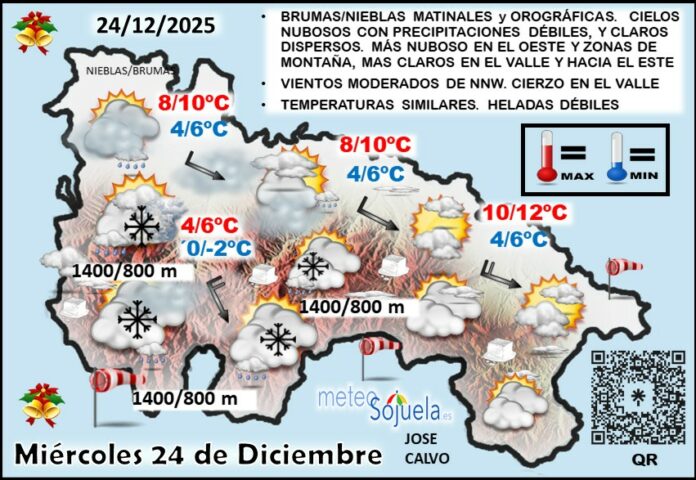 Mapa del tiempo en La Rioja. Meteosojuela Mapa del tiempo en La Rioja. Meteosojuela