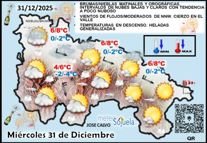 Mapa del tiempo en La Rioja. Meteosojuela Mapa del tiempo en La Rioja. Meteosojuela