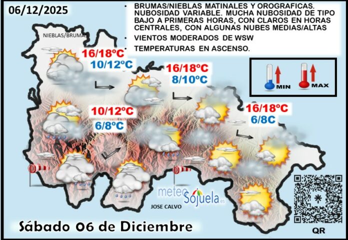 Mapa del tiempo en La Rioja. Meteosojuela Mapa del tiempo en La Rioja. Meteosojuela