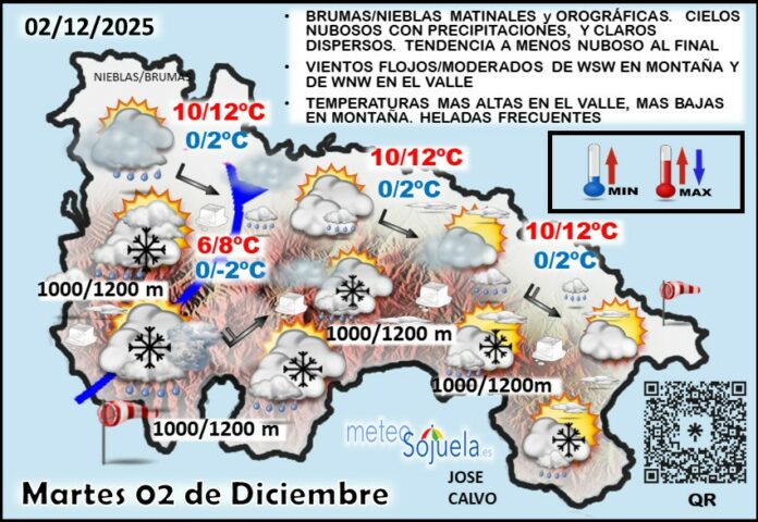 Mapa del tiempo en La Rioja. Meteosojuela Mapa del tiempo en La Rioja. Meteosojuela