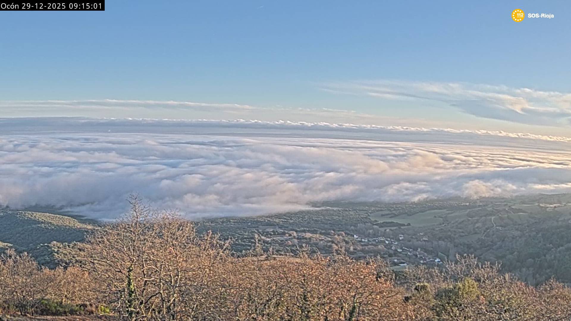 Nieblas en el valle Web Cams SOS Rioja