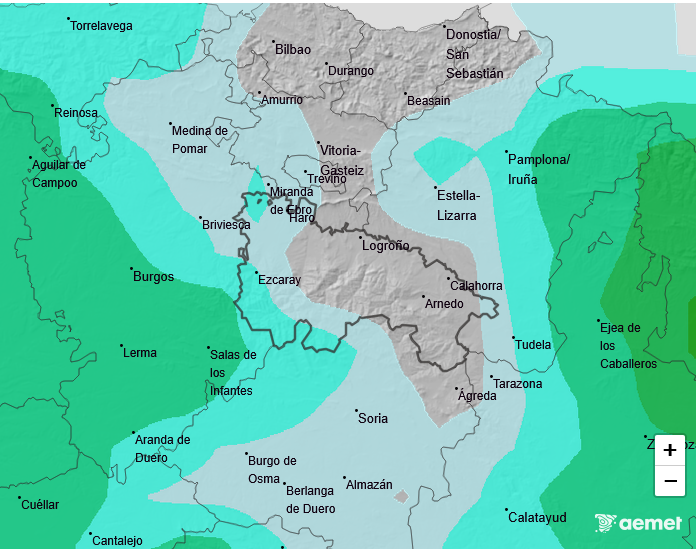 Precipitación Media según AEMET. Meteosojuela La Rioja 15