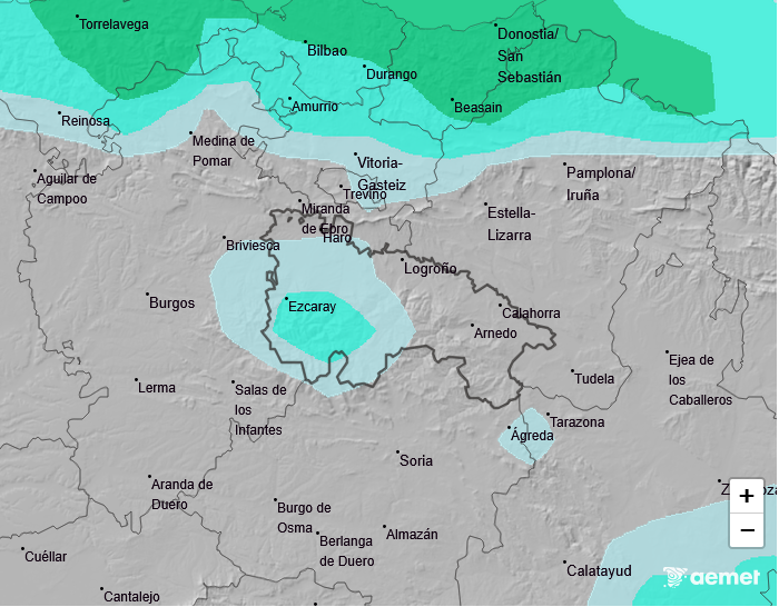 Precipitación Media según AEMET. Meteosojuela La Rioja 17