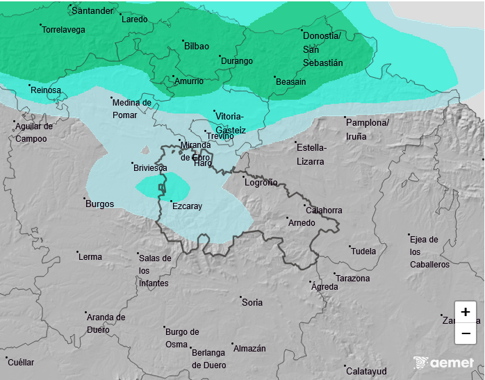 Precipitación Media según AEMET. Meteosojuela La Rioja 30