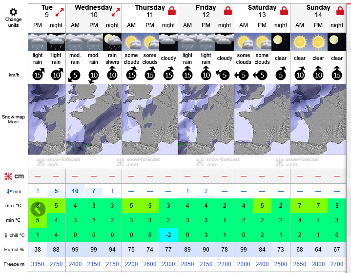 Previsiones tiempo montaña La Rioja Valdezcaray. Meteosojuela La Rioja