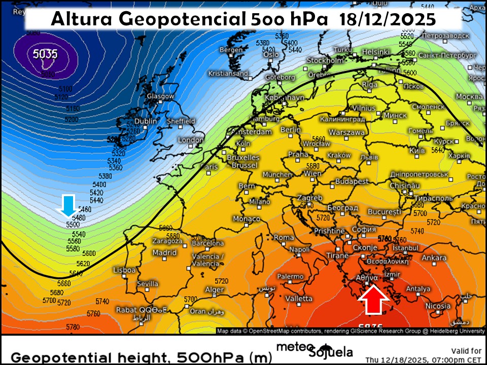 Vaguada en el Atlántico y dorsal en el Mediterráneo