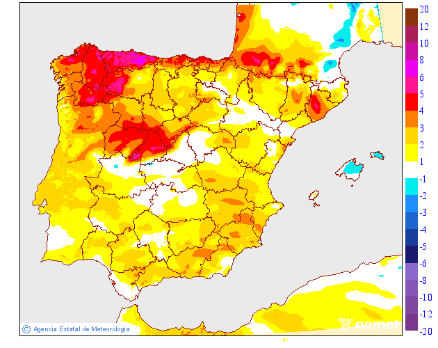 Variación de temperaturas máximas AEMET Meteosojuela 05
