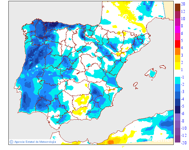 Variación de temperaturas máximas AEMET Meteosojuela 12