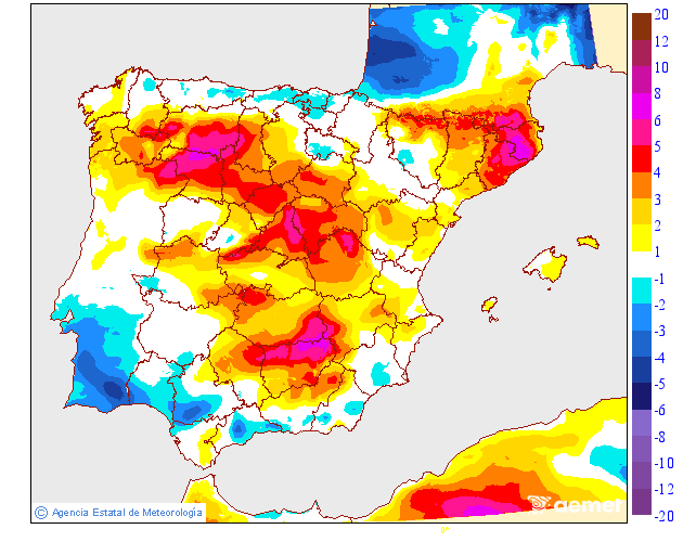 Variación de temperaturas máximas AEMET Meteosojuela 24