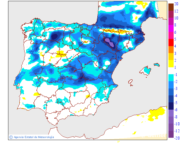 Variación de temperaturas máximas AEMET Meteosojuela 31