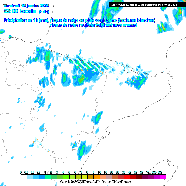 Animación evolución de las precipitaciones previstas en La Rioja