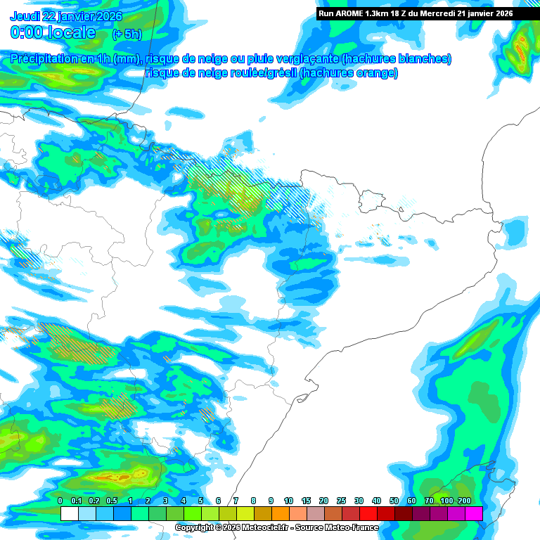 Animación evolución de las precipitaciones previstas en La Rioja