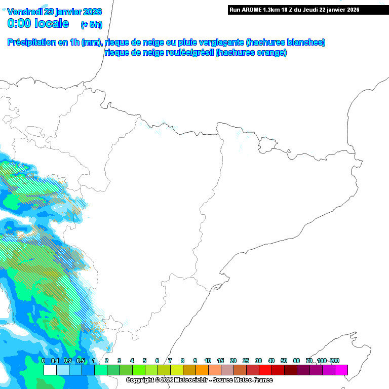 Animación evolución de las precipitaciones previstas en La Rioja