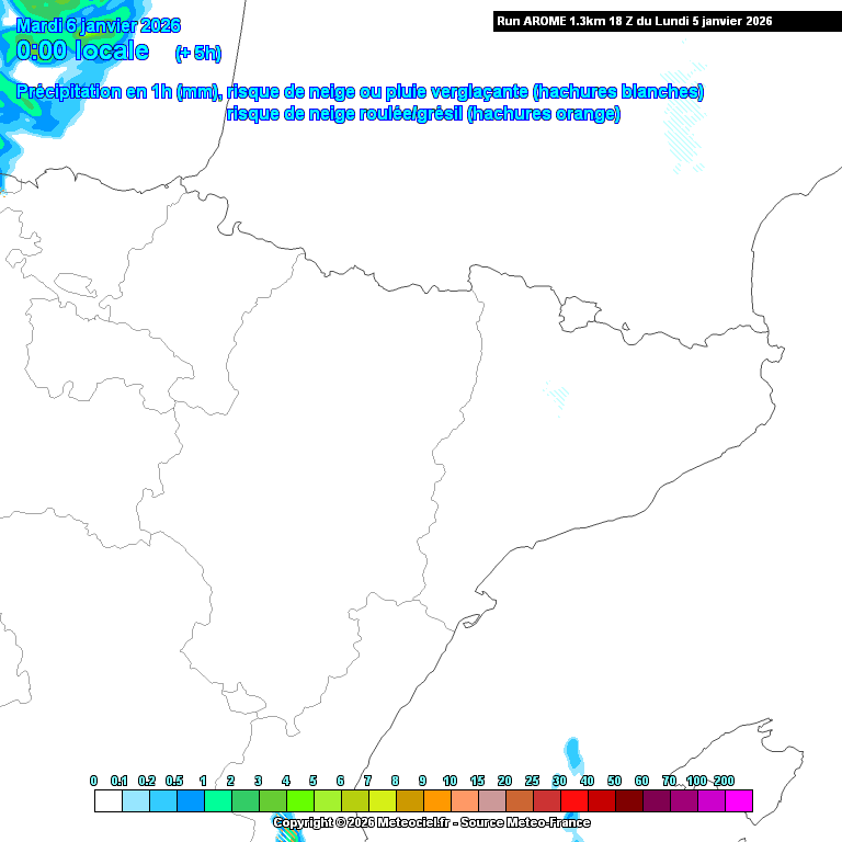 Animación evolución de las precipitaciones previstas en La Rioja