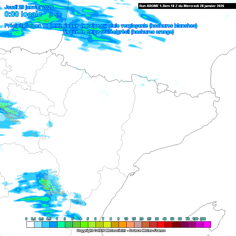 Animación evolución de las precipitaciones previstas en La Rioja