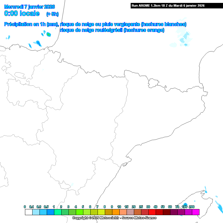 Animación evolución de las precipitaciones previstas en La Rioja