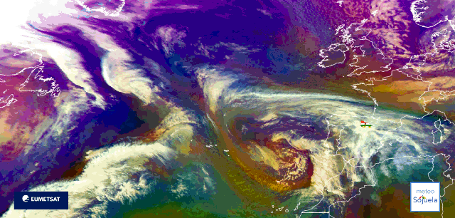 Animación imágenes satélite Meteosat