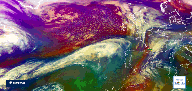 Animación imágenes satélite Meteosat