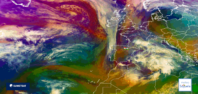 Animación imágenes satélite Meteosat