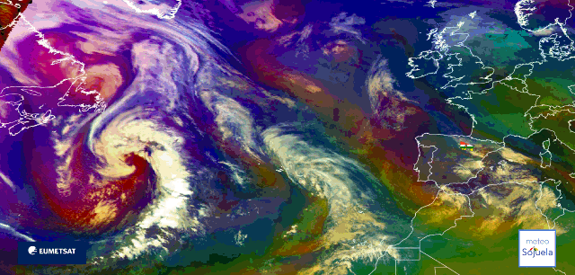 Animación imágenes satélite Meteosat