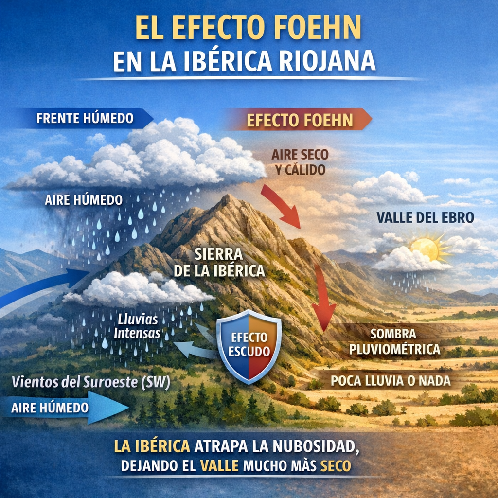 El efecto Foehn en la Ibérica