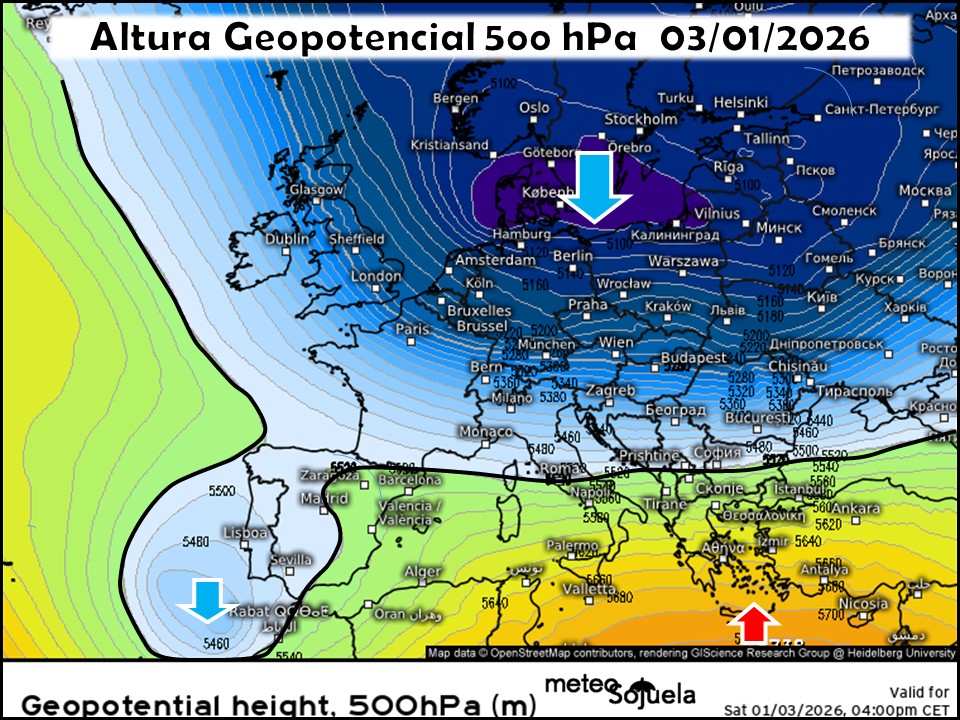 Embolsamiento de aire frío reincorporándose a la Circulación Atmosférica General
