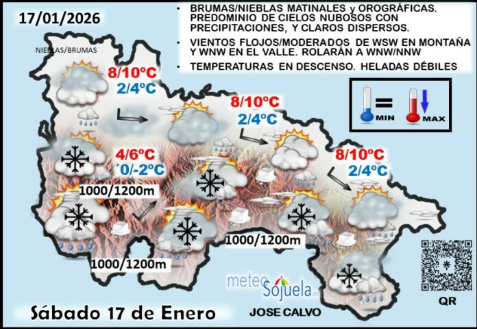 Mapa del tiempo en La Rioja. Meteosojuela Mapa del tiempo en La Rioja. Meteosojuela