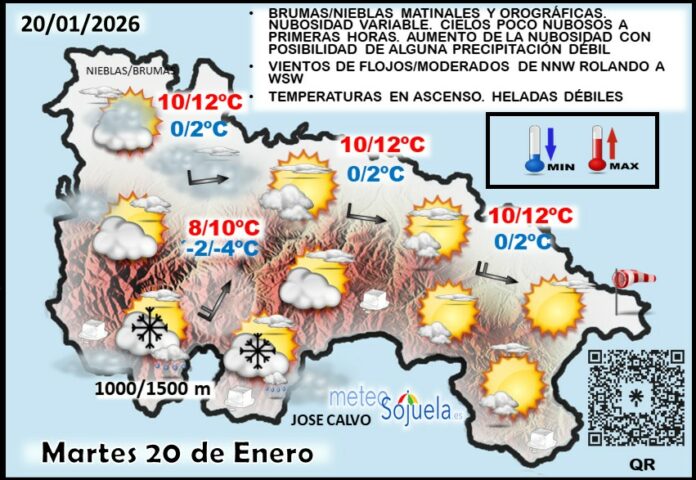 Mapa del tiempo en La Rioja. Meteosojuela Mapa del tiempo en La Rioja. Meteosojuela