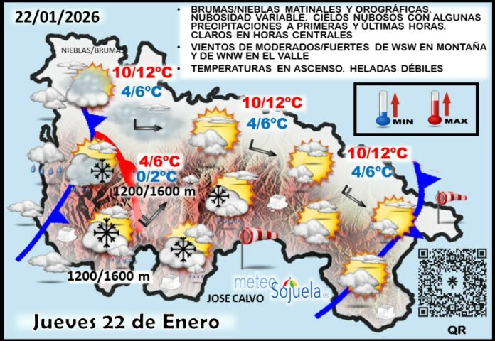 Mapa del tiempo en La Rioja. Meteosojuela Mapa del tiempo en La Rioja. Meteosojuela