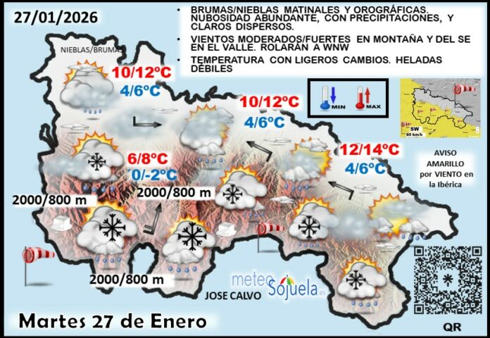Mapa del tiempo en La Rioja. Meteosojuela Mapa del tiempo en La Rioja. Meteosojuela