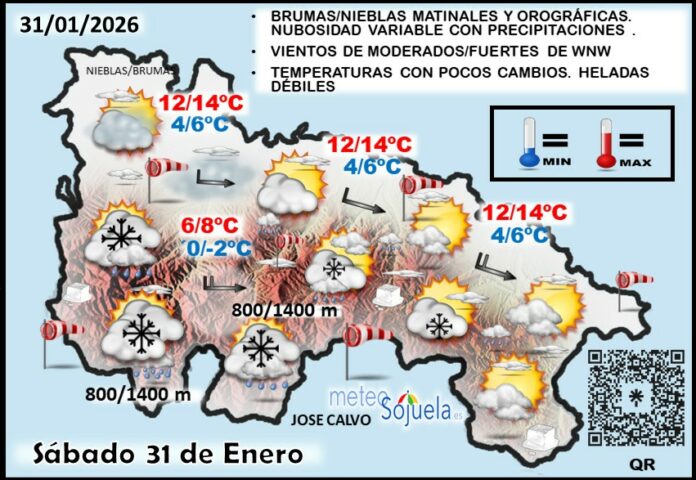 Mapa del tiempo en La Rioja. Meteosojuela Mapa del tiempo en La Rioja. Meteosojuela