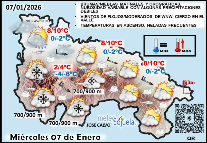 Mapa del tiempo en La Rioja. Meteosojuela Mapa del tiempo en La Rioja. Meteosojuela