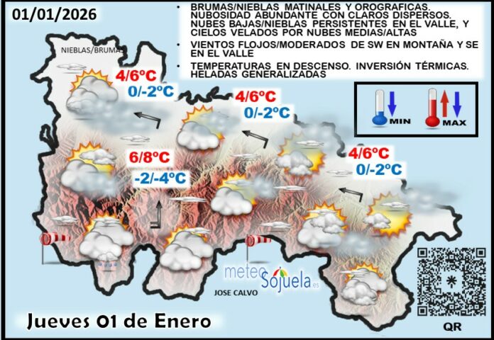 Mapa del tiempo en La Rioja. Meteosojuela Mapa del tiempo en La Rioja. Meteosojuela