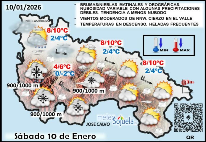 Mapa del tiempo en La Rioja. Meteosojuela Mapa del tiempo en La Rioja. Meteosojuela