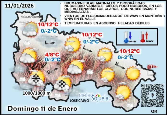 Mapa del tiempo en La Rioja. Meteosojuela Mapa del tiempo en La Rioja. Meteosojuela
